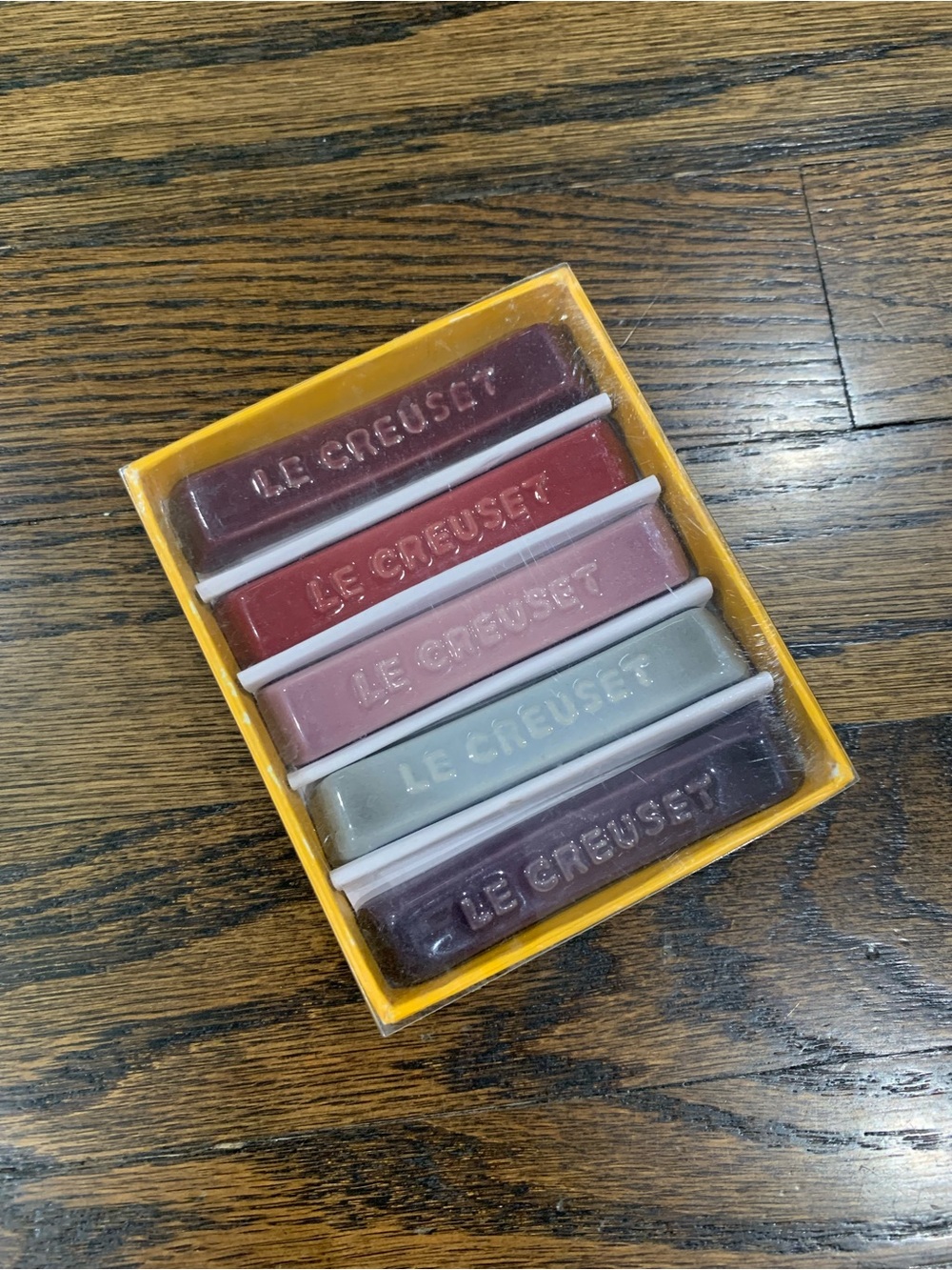 New Le Creuset Stoneware Long Chopstick Cutlery Rest - Set of 5